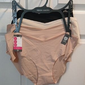 Vince Camuto Women's Panties 3-Pack in Black, Cream, and Tan